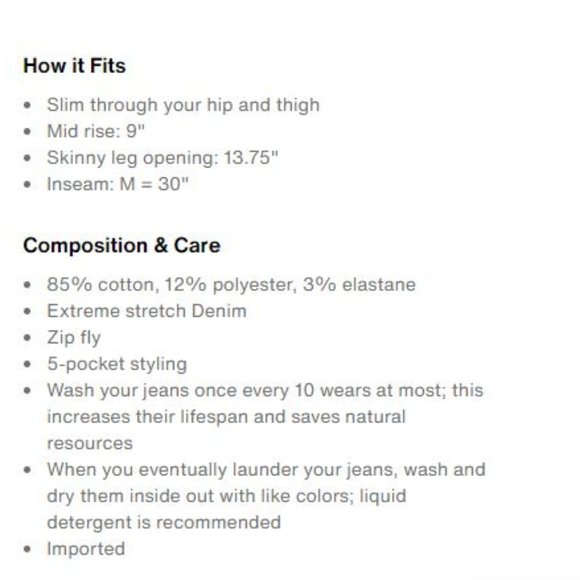 Levi’s Medium Blue Skinny Jean - Picture 8 of 9